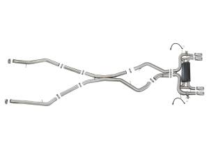 aFe Power - 49-36341-P | AFE Power MACH Force-XP 3-1/2 IN 304 Stainless Steel Cat-Back Exhaust w/ Polished Tip (2015-2018 X5 M F85 V8-4.4L tt) - Image 2