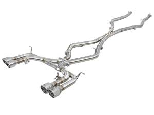 49-36342-P | AFE Power MACH Force-XP 3-1/2 IN 304 Stainless Steel Cat-Back Exhaust w/ Polished Tip  (2015-2018 X5 M F85 V8-4.4L tt)