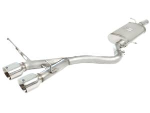 49-36408-P | AFE Power MACH Force-Xp 2-1/2 in 304 Stainless Steel Cat-Back Exhaust w/Polished Tip (2008-2008 R32 MKV V6-3.2L)