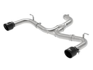 49-36417-B | AFE Power MACH Force-Xp 3 IN to 2-1/2 IN Stainless Steel Axle-Back Exhaust System Black (2015-2017 GTI MKVII L4-2.0L t)