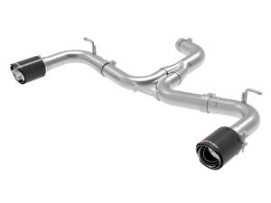 49-36417-C | AFE Power MACH Force-Xp 3 IN to 2-1/2 IN Stainless Steel Axle-Back Exhaust System Carbon (2015-2017 GTI MKVII L4-2.0L t)