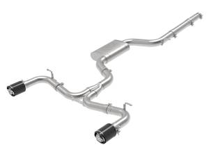 49-36418-C | AFE Power MACH Force-Xp 3 IN to 2-1/2 IN Stainless Steel Cat-Back Exhaust System Carbon (2015-2017 GTI MKVII L4-2.0L t)