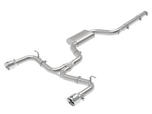 49-36418-P | AFE Power MACH Force-Xp 3 IN to 2-1/2 IN Stainless Steel Cat-Back Exhaust System Polished (2015-2017 GTI MKVII L4-2.0L t)