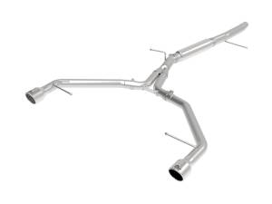 49-36419-P | AFE Power MACH Force-Xp 3 IN to 2-1/2 IN Stainless Steel Axle-Back Exhaust System Polished (2017-2019 A4 B9 L4-2.0L t)