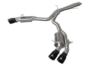 49-36427-B | AFE Power MACH Force-Xp 3 IN to 2-1/2 IN Stainless Steel Cat-Back Exhaust System Black (2018-2020 RS5 V6-2.9L tt)