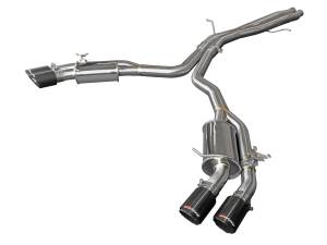 49-36427-C | AFE Power MACH Force-Xp 3 IN to 2-1/2 IN Stainless Steel Cat-Back Exhaust System Carbon (2018-2020 RS5 V6-2.9L tt)