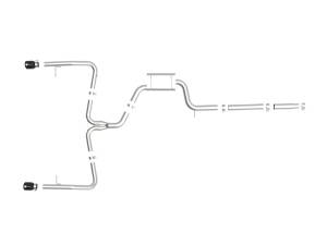 aFe Power - 49-36432-B | AFE Power MACH Force-Xp 3 IN to 2-1/2 IN Stainless Steel Cat-Back Exhaust System Black (2019-2021 Jetta GLI MKVII L4-2.0L t) - Image 2