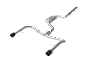 49-36432-B | AFE Power MACH Force-Xp 3 IN to 2-1/2 IN Stainless Steel Cat-Back Exhaust System Black (2019-2021 Jetta GLI MKVII L4-2.0L t)