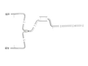 aFe Power - 49-36432-P | AFE Power MACH Force-Xp 3 IN to 2-1/2 IN Stainless Steel Cat-Back Exhaust System Polished (2019-2021 Jetta GLI MKVII L4-2.0L t) - Image 2