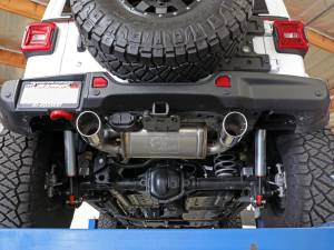 aFe Power - 49-48096-P | AFE Power Rebel Series 3 IN to 2-1/2 IN 409 Stainless Steel Cat-Back Exhaust w/ Polish Tip (2018-2024 Wrangler JL L4-2.0L t) - Image 4