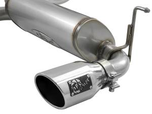 aFe Power - 49-48096-P | AFE Power Rebel Series 3 IN to 2-1/2 IN 409 Stainless Steel Cat-Back Exhaust w/ Polish Tip (2018-2024 Wrangler JL L4-2.0L t) - Image 3