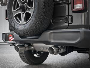 aFe Power - 49-48096-P | AFE Power Rebel Series 3 IN to 2-1/2 IN 409 Stainless Steel Cat-Back Exhaust w/ Polish Tip (2018-2024 Wrangler JL L4-2.0L t) - Image 6