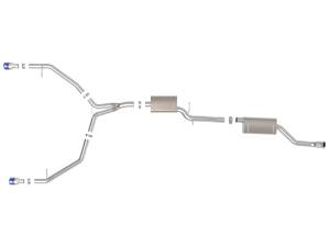 aFe Power - 49-36438-L | AFE Power MACH Force-Xp 3 to 2-1/2 IN Stainless Steel Cat-Back Exhaust w/ Blue Flame Tip (2013-2016 Allroad L4-2.0L t) - Image 2
