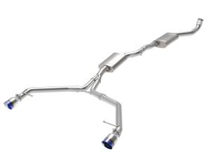 49-36438-L | AFE Power MACH Force-Xp 3 to 2-1/2 IN Stainless Steel Cat-Back Exhaust w/ Blue Flame Tip (2013-2016 Allroad L4-2.0L t)