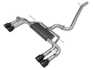 49-36442-B | AFE Power MACH Force-Xp 3 IN to 2-1/2 IN Stainless Steel Cat-Back Exhaust System Black (2015-2020 S3 8V L4-2.0L t)