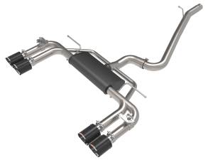 49-36442-C | AFE Power MACH Force-Xp 3 IN to 2-1/2 IN Stainless Steel Cat-Back Exhaust System Carbon (2015-2020 S3 8V L4-2.0L t)