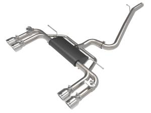 49-36442-P | AFE Power MACH Force-Xp 3 IN to 2-1/2 IN Stainless Steel Cat-Back Exhaust System Polished (2015-2020 S3 8V L4-2.0L t)