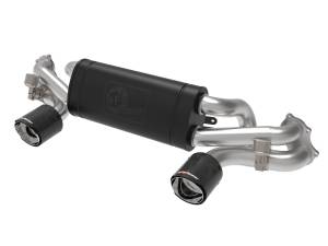 aFe Power - 49-36443-C | AFE Power MACH Force-Xp 2-1/2 IN 304 Stainless Steel Cat-Back Exhaust w/ Carbon Tip (2020-2023 Cayman GT4 718 H6-4.0L) - Image 2