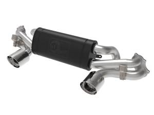 49-36443-P | AFE Power MACH Force-Xp 2-1/2 IN 304 Stainless Steel Cat-Back Exhaust w/ Polished Tip (2020-2023 Cayman GT4 718 H6-4.0L)