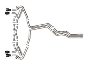 aFe Power - 49-36448-B | AFE Power MACH Force-Xp 3 IN to 2-1/2 IN Stainless Steel Cat-Back Exhaust System Black (2020-2024 RS6 Avant V8-4.0L tt) - Image 2
