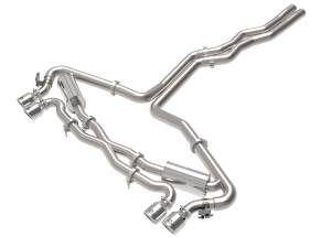 49-36448-P | AFE Power MACH Force-Xp 3 IN to 2-1/2 IN Stainless Steel Cat-Back Exhaust System Polished (2020-2024 RS6 Avant V8-4.0L tt)