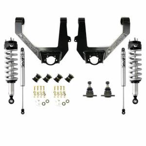 KR13STAGE3FOX | Kryptonite Stage 3 Leveling Kit w/ Fox Shocks (2014-2018 Silverado, Sierra 1500 | 2014-2018 Suburban, Tahoe, Yukon with OE Cast Aluminum or Stamped Steel Arms)