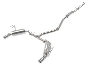 49-36628-P | AFE Power Takeda 2-1/2 IN to 2-1/4 IN 304 Stainless Steel Cat-Back Exhaust System Polished (2022-2024 Civic L4-1.5L t)