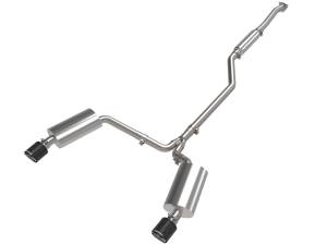 49-36629-C | AFE Power Takeda 2-1/2 IN to 2-1/4 IN 304 Stainless Steel Cat-Back Exhaust System Carbon (2009-2014 TSX L4-2.4L)