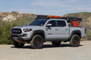 A-T11621-1G3 | Rough Country Defender Fender Flares For Toyota Tacoma 2/4WD (2016-2023) | Magnetic Grey