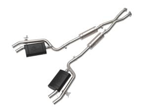 49-37025 | AFE Power Gemini XV 2-1/2 IN 304 Stainless Steel Cat-Back Exhaust System w/ Cut-Out (2018-2021 Stinger V6-3.3L tt)