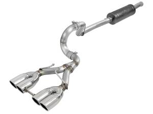 49-38071-P | AFE Power Rebel Series 2-1/2 IN 304 Stainless Steel Cat-Back Exhaust w/ Polished Tip (2018-2024 Wrangler JL V6-3.6L )