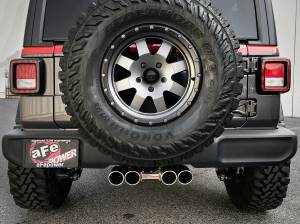 aFe Power - 49-38073-P | AFE Power Rebel Series 2-1/2 IN 304 Stainless Steel Cat-Back Exhaust w/ Polished Tip (2018-2024 Wrangler JL V6-3.6L ) - Image 6