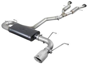 49-38078-P | AFE Power MACH Force-Xp 2-1/2 IN to 3 IN 304 Stainless Steel Cat-Back Exhaust w/Polish Tip (2014-2021 Grand Cherokee WK2 V6-3.6L)