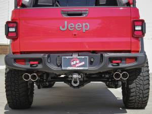 aFe Power - 49-38084-P | AFE Power Vulcan Series 3 IN to 2-1/2 IN 304 Stainless Steel Cat-Back Exhaust Polished (2020-2024 Gladiator JT V6-3.6L) - Image 6