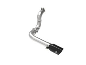 49-38092-B | AFE Power Large Bore-HD 3 IN 304 Stainless Steel DPF-Back Exhaust System w/Black Tip (2020-2023 Wrangler JL V6-3.0L td)