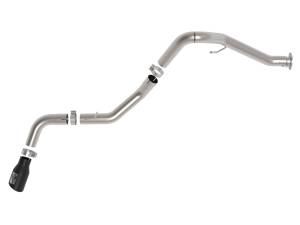 aFe Power - 49-38093-B | AFE Power Vulcan Series 3 IN 304 Stainless Steel DPF-Back Exhaust System w/Black Tip (2021-2023 Gladiator JT V6-3.0L td) - Image 2
