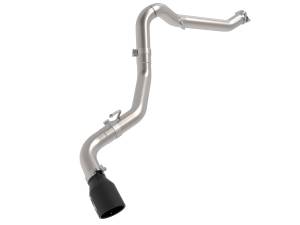 49-38093-B | AFE Power Vulcan Series 3 IN 304 Stainless Steel DPF-Back Exhaust System w/Black Tip (2021-2023 Gladiator JT V6-3.0L td)