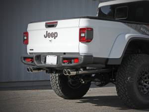aFe Power - 49-38095-P | AFE Power Vulcan Series 3 IN to 2-1/2 IN Stainless Steel Cat-Back Exhaust System Polished (2021-2023 Gladiator V6-3.0L td) - Image 5