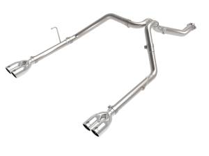 49-38095-P | AFE Power Vulcan Series 3 IN to 2-1/2 IN Stainless Steel Cat-Back Exhaust System Polished (2021-2023 Gladiator V6-3.0L td)