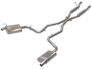 49-38100 | AFE Power Vulcan Series 2-1/4 IN to 2-1/2 IN Stainless Steel Cat-Back Exhaust System (2021-2024 Grand Cherokee WL V8-5.7L)