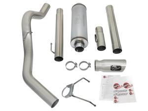 aFe Power - 49-42005 | AFE Power Large Bore-HD 4 IN 409 Stainless Steel Cat-Back Exhaust System w/ Polished Tip (2003-2004 Ram 2500, 3500 Pickup L6-5.9L td) - Image 2