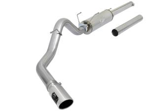 49-42005 | AFE Power Large Bore-HD 4 IN 409 Stainless Steel Cat-Back Exhaust System w/ Polished Tip (2003-2004 Ram 2500, 3500 Pickup L6-5.9L td)