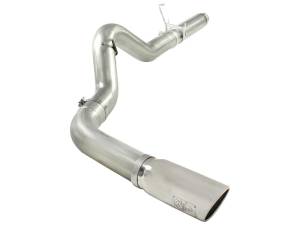 49-42016-P | AFE Power Large Bore-HD 5 IN 409 Stainless Steel DPF-Back Exhaust System w/Polished Tip (2007-2012 Ram 2500, 3500 Pickup L6-6.7L td)