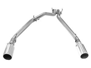 aFe Power - 49-42045-P | AFE Power Large Bore-HD 3 IN 409 Stainless Steel DPF-Back Exhaust System w/Polished Tip (2014-2019 Ram 1500 Pickup V6-3.0L td) - Image 2