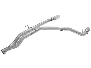 aFe Power - 49-42045-P | AFE Power Large Bore-HD 3 IN 409 Stainless Steel DPF-Back Exhaust System w/Polished Tip (2014-2019 Ram 1500 Pickup V6-3.0L td) - Image 3