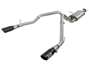 aFe Power - 49-42059-B | AFE Power MACH Force-Xp 3 IN Stainless Steel Cat-Back Exhaust System w/ Dual Black Tips (2019-2024 1500 V8-5.7L) - Image 1