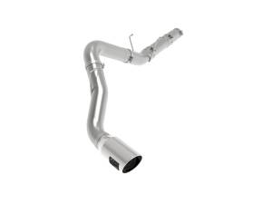 49-42078-P | AFE Power Large Bore-HD 5 IN 409 Stainless Steel DPF-Back Exhaust System w/Polished Tip (2019-2024 Ram 2500, 3500 Pickup L6-6.7L td)