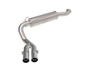 49-42082-P | AFE Power Rebel Series 3-1/2 IN Stainless Steel Cat-Back Exhaust System w/Polish Tip (2019-2021 Trucks V8-6.4L)