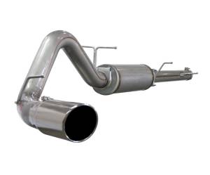 49-43009 | AFE Power Large Bore-HD 4 IN 409 Stainless Steel Cat-Back Exhaust System w/ Polished Tip (2003-2005 Excursion V8-6.0L td)