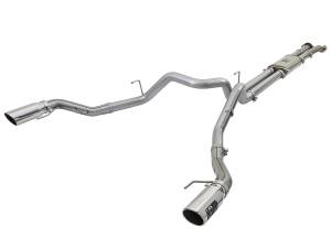 aFe Power - 49-43045-P | AFE Power MACH Force-Xp 3 IN 409 Stainless Steel Cat-Back Exhaust System w/Polished Tip (2017-2020 F150 Pickup V6-3.5L tt) - Image 1